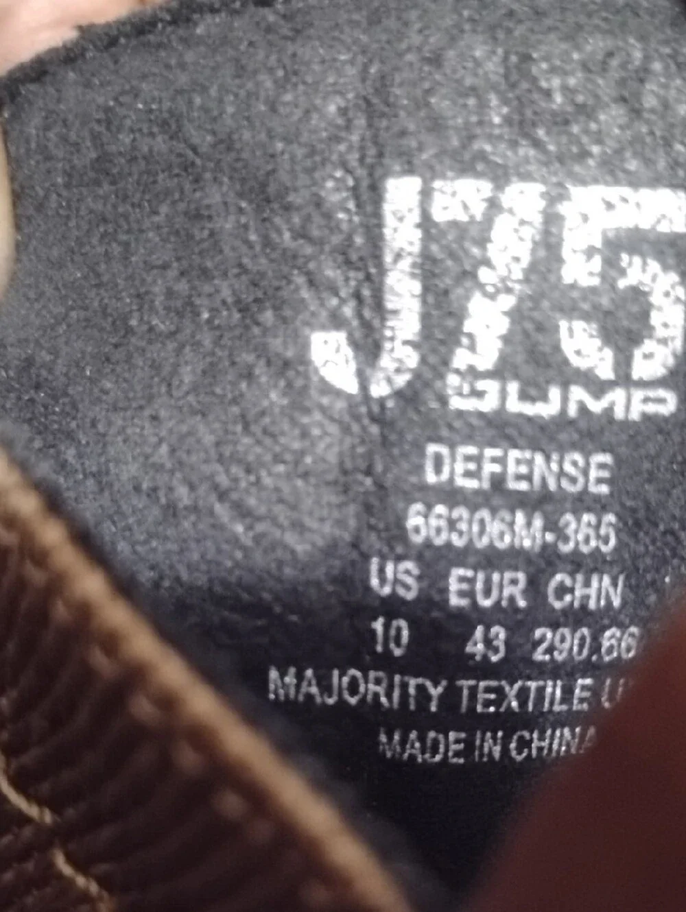 J75 By Jump Defense Deploy Men's 10 Lace-Up Combat Boots - Brown and Black